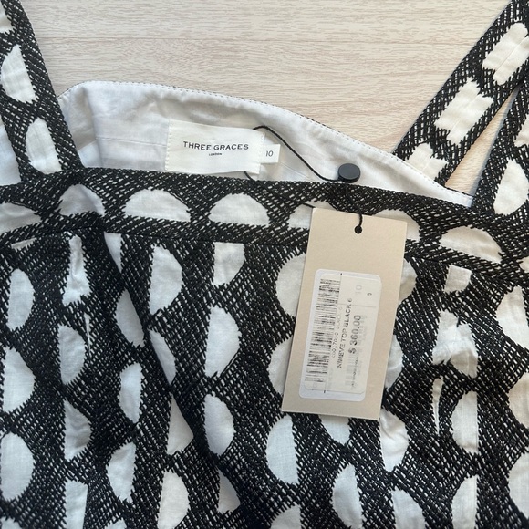 Three Graces London Polka Dot Crop Top NWT - Picture 5 of 10